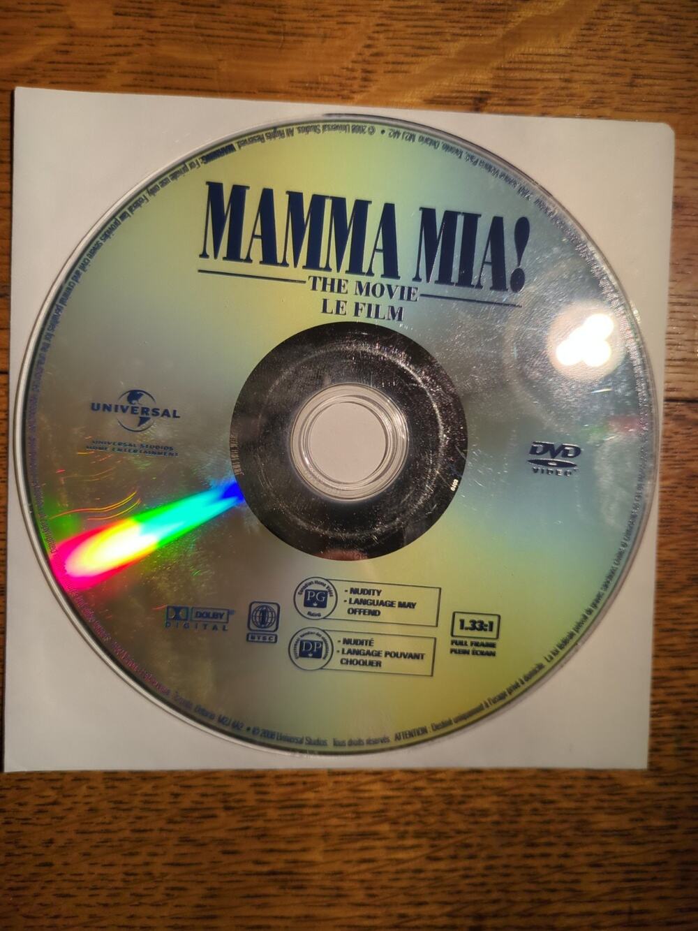Mamma Mia! The Movie (DVD) Widescreen